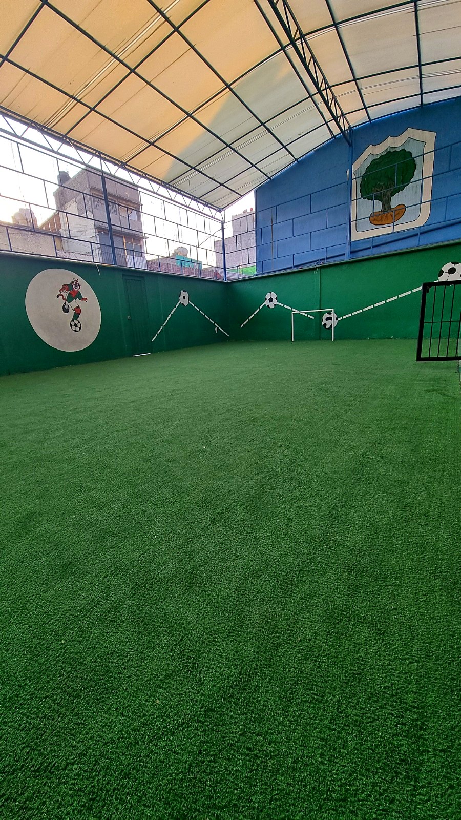 Cancha deportiva techada del Instituto Guillermo Marconi